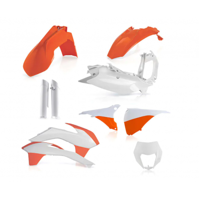 Σετ πλαστικά μοτοσυκλέτας ACERBIS για KTM EXC/EXC-F 14-15 White/Orange